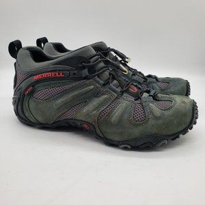Merrell Chameleon Prime Stretch Select Grip Hiking Trail Shoes Mens sz 8 Gray